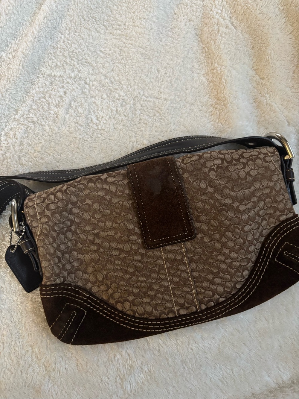 Coach Dark Brown and Tan Signature - Picture 5 of 5